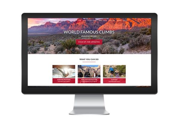 Save Red Rock Custom WordPress Website | Anne M Creative Co.
